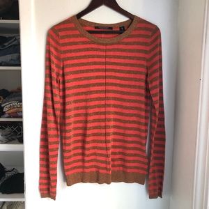 Orange and Gold stripe sweater